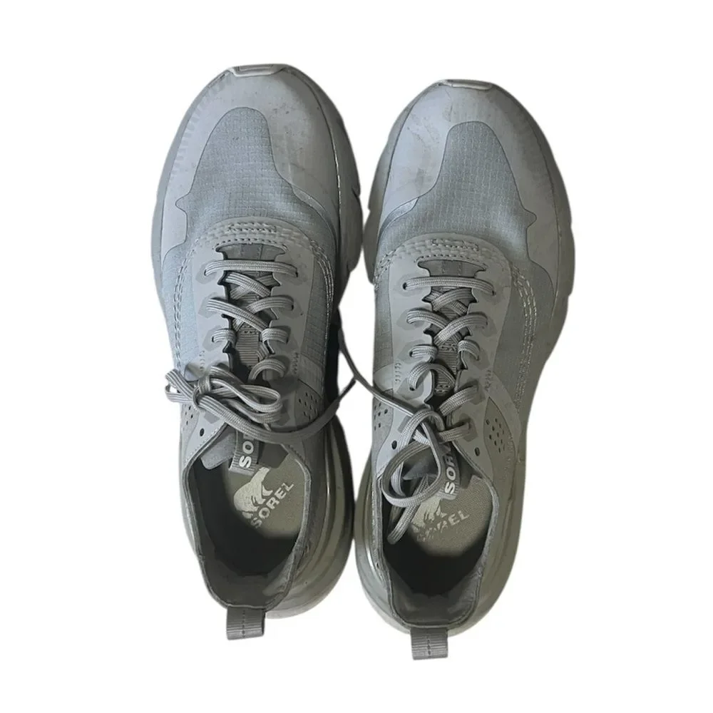 Sorel Kinetic Rush Women's Gray Ripstop Sneakers Shoes NL4284-081 Size 8